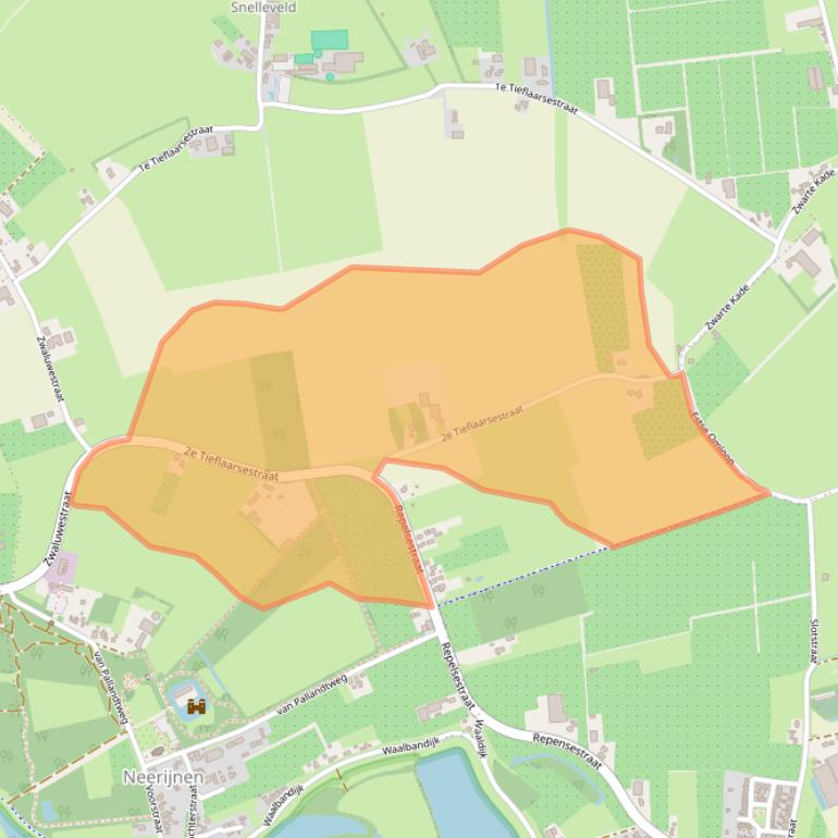 Kaart van postcodegebied 4182PE.