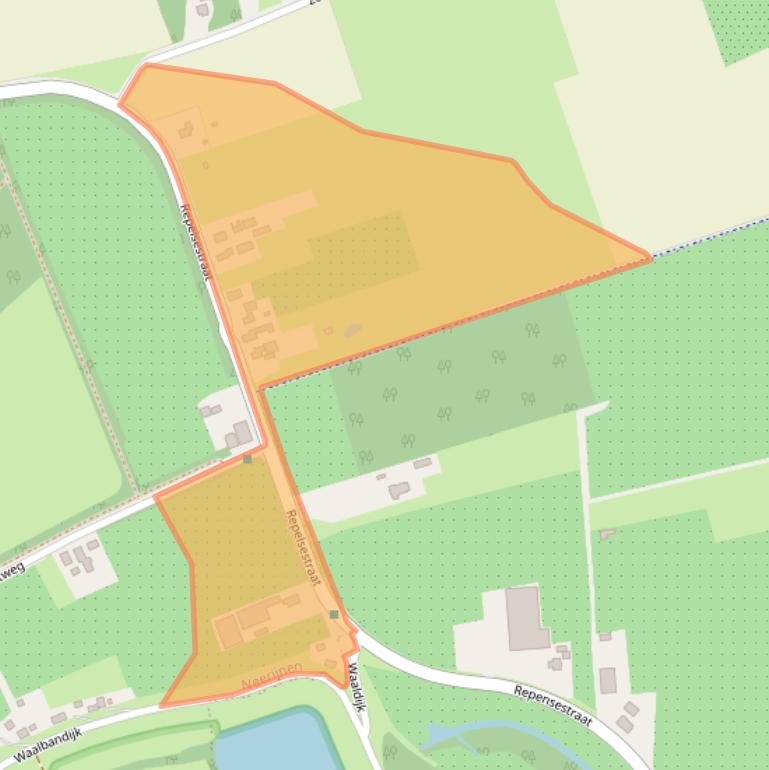 Kaart van postcodegebied 4182PG.