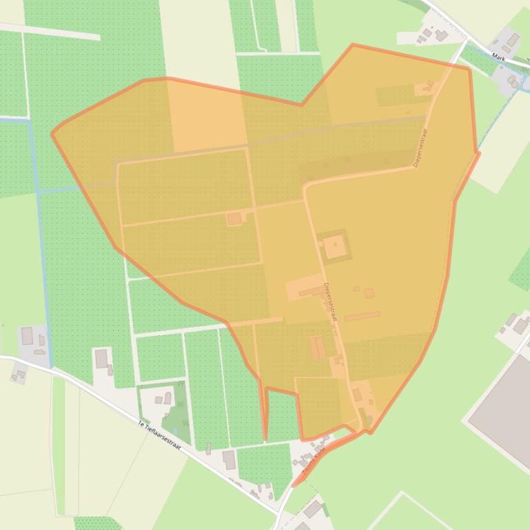 Kaart van postcodegebied 4182PJ.