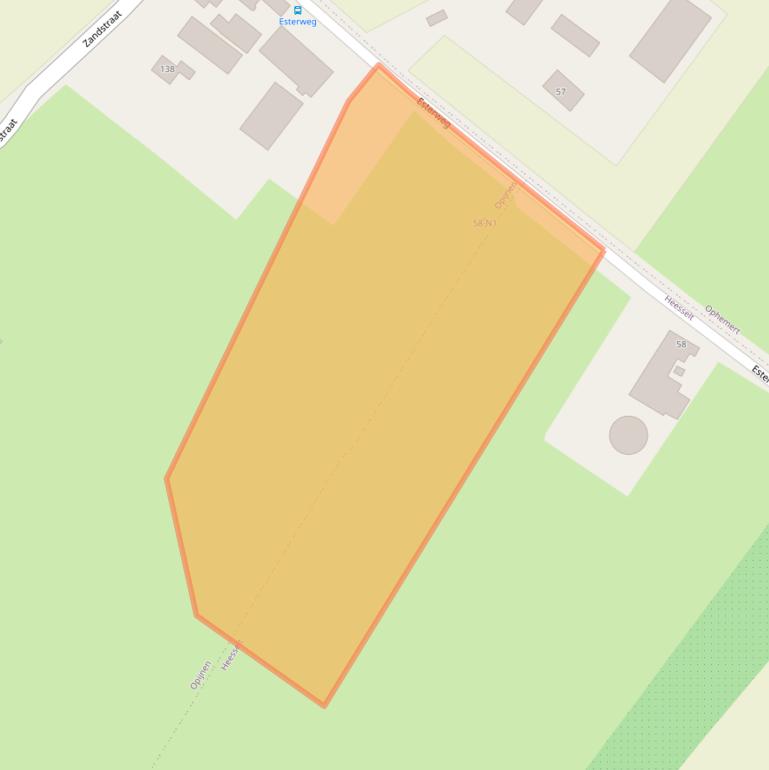 Kaart van postcodegebied 4184NB.