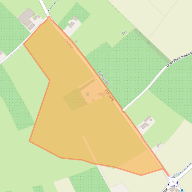 Kaart van postcodegebied 4184NC.