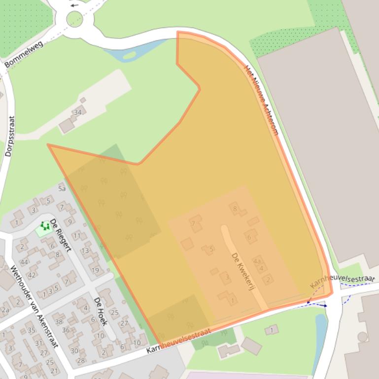 Kaart van postcodegebied 4185MA.