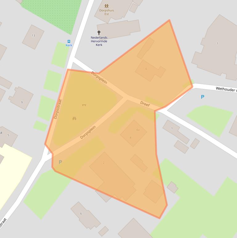 Kaart van postcodegebied 4185NP.