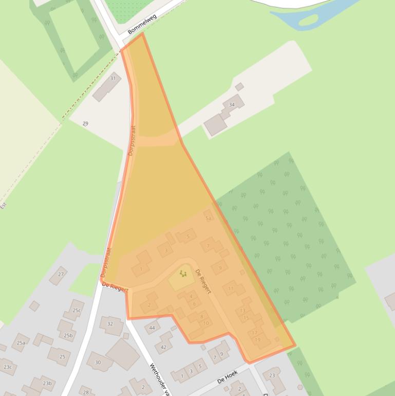 Kaart van postcodegebied 4185NV.