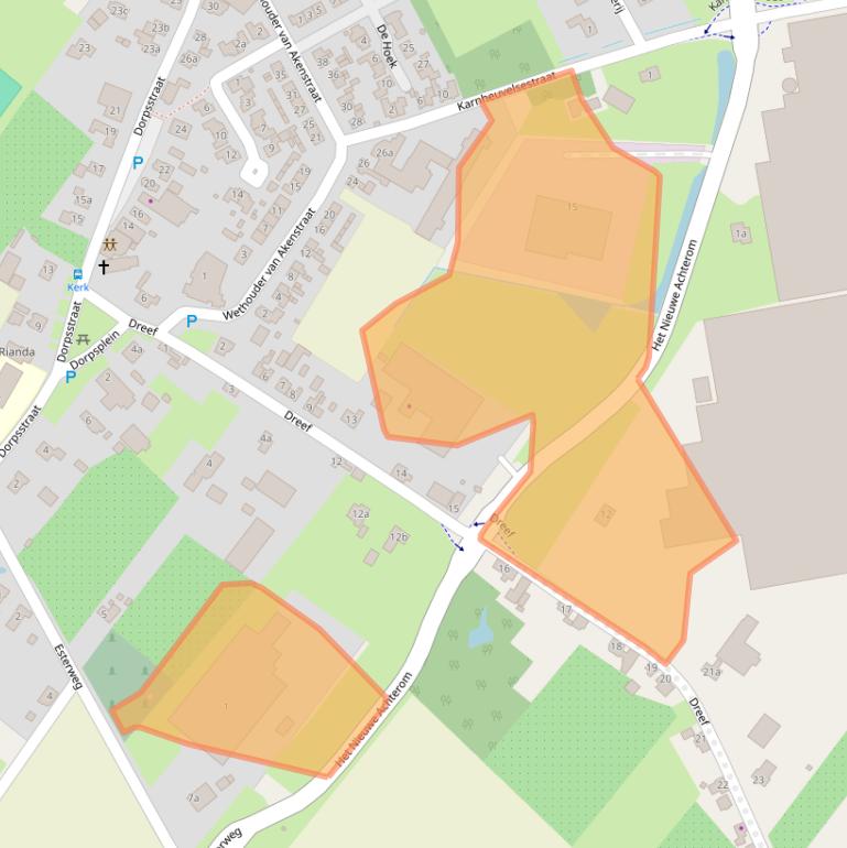 Kaart van postcodegebied 4185PA.