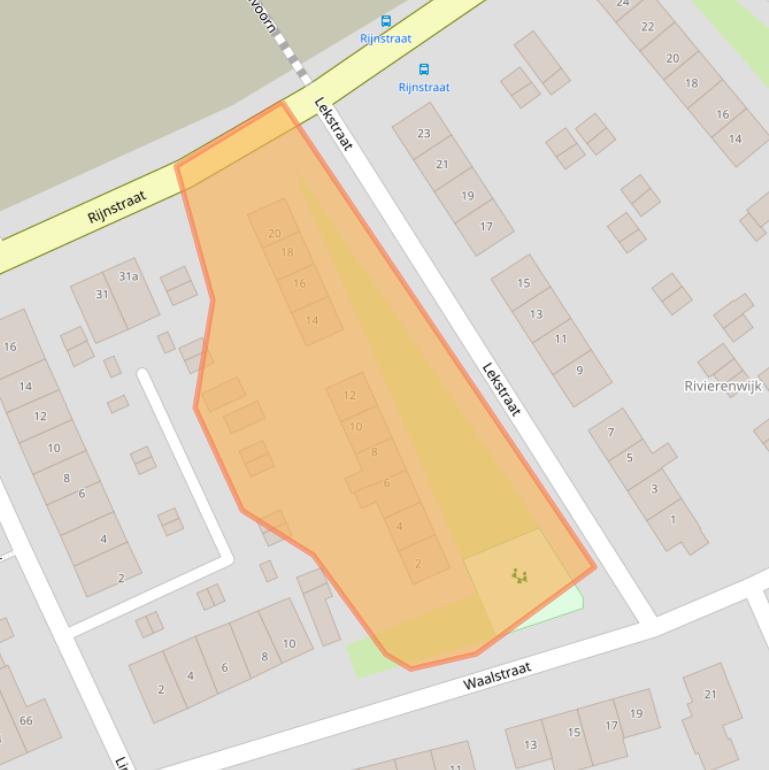 Kaart van postcodegebied 4191BT.