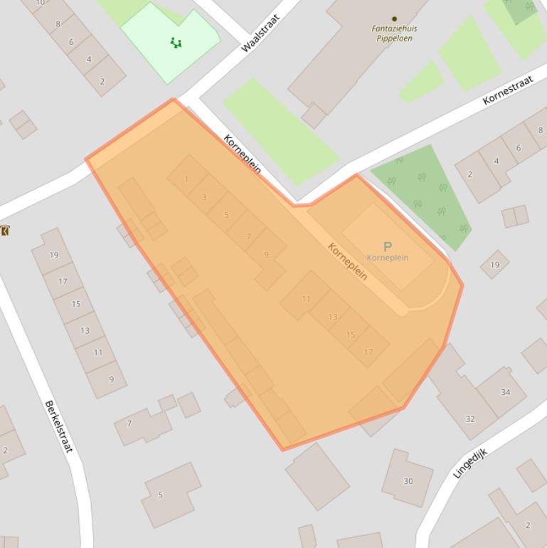 Kaart van postcodegebied 4191CD.