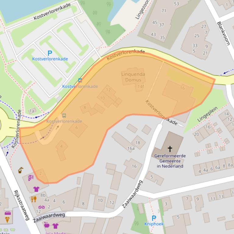 Kaart van postcodegebied 4191CH.