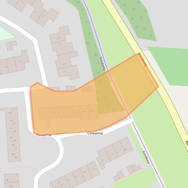 Kaart van postcodegebied 4191DB.