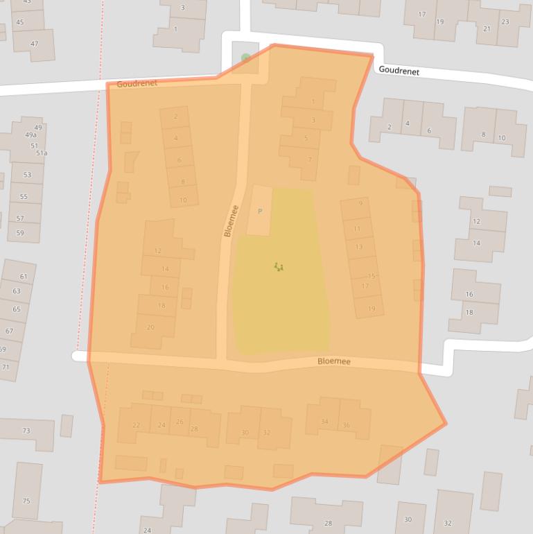 Kaart van postcodegebied 4191DL.