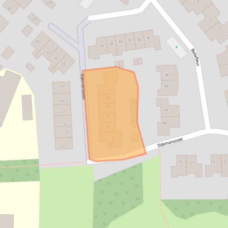 Kaart van postcodegebied 4191DR.