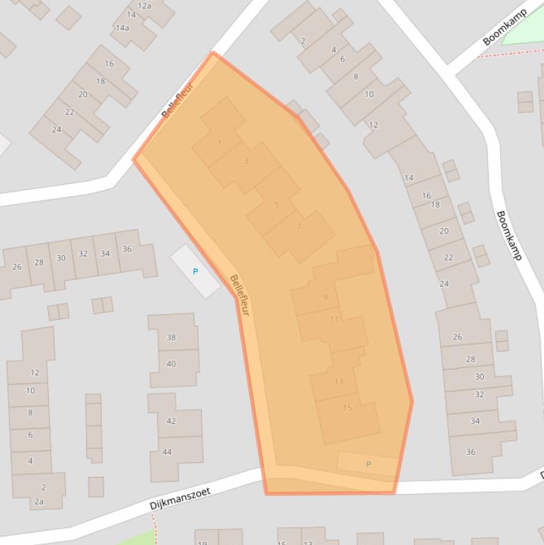 Kaart van postcodegebied 4191DS.