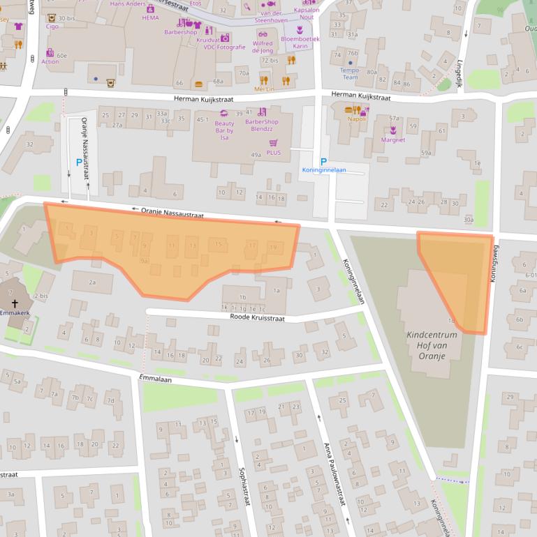 Kaart van postcodegebied 4191EC.