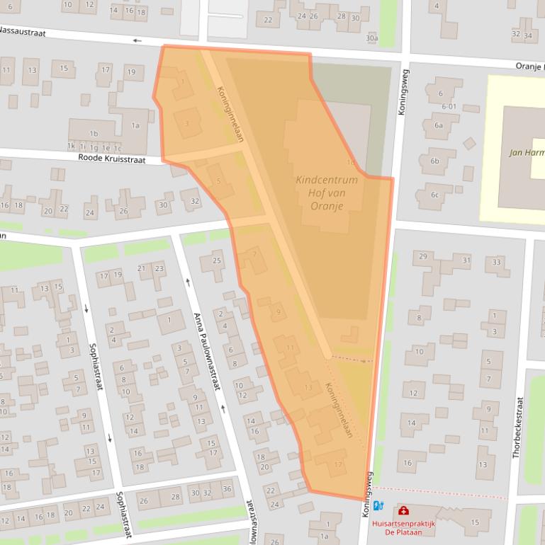 Kaart van postcodegebied 4191EE.