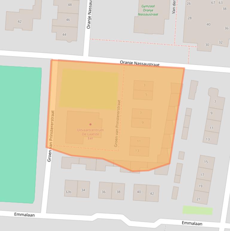 Kaart van postcodegebied 4191EG.