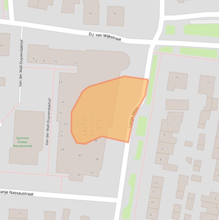 Kaart van postcodegebied 4191EM.