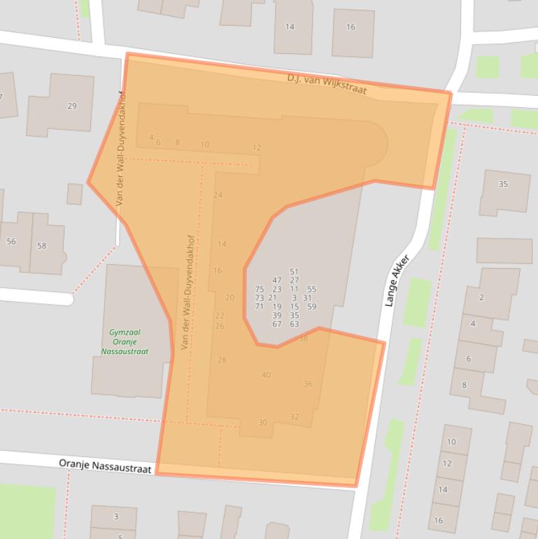 Kaart van postcodegebied 4191EN.