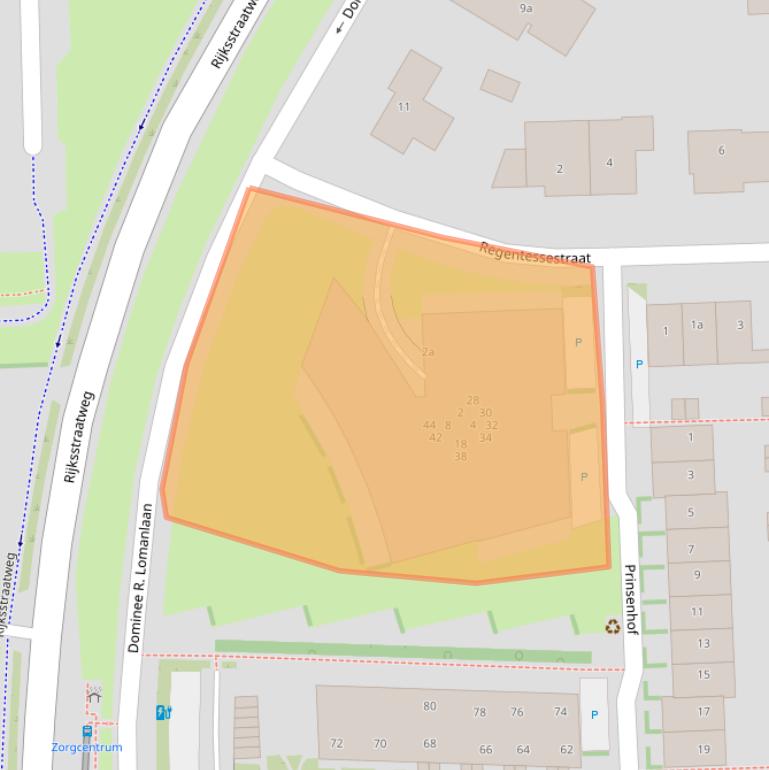 Kaart van postcodegebied 4191EP.