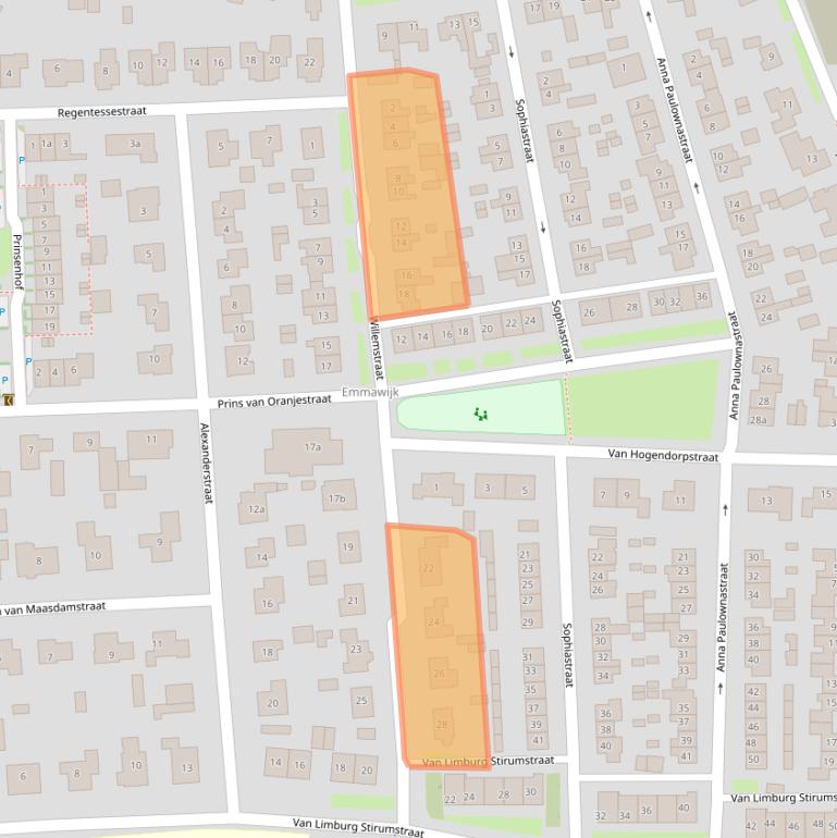 Kaart van postcodegebied 4191GE.
