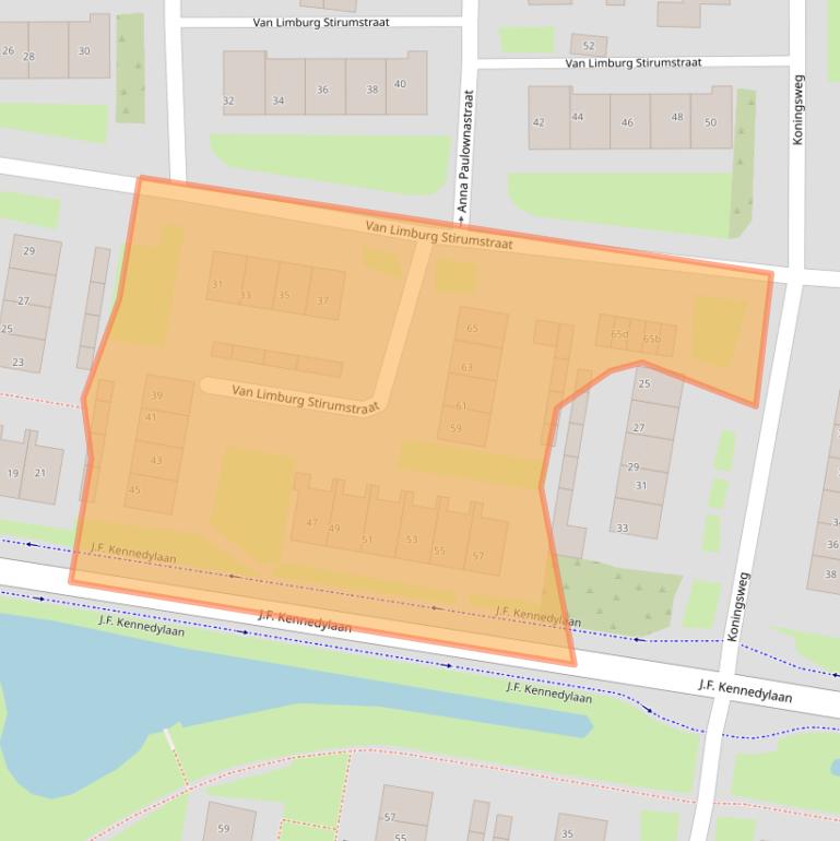 Kaart van postcodegebied 4191GN.