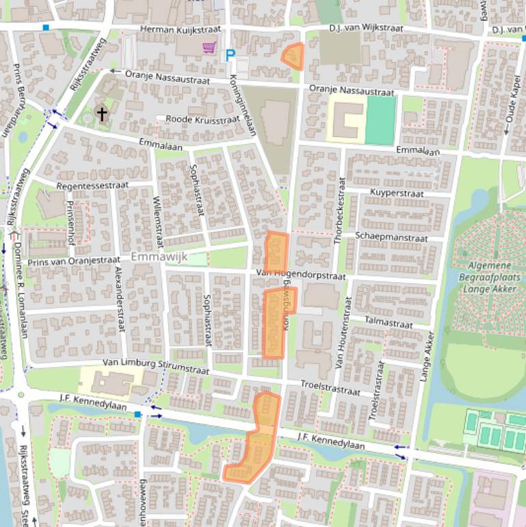 Kaart van postcodegebied 4191HA.