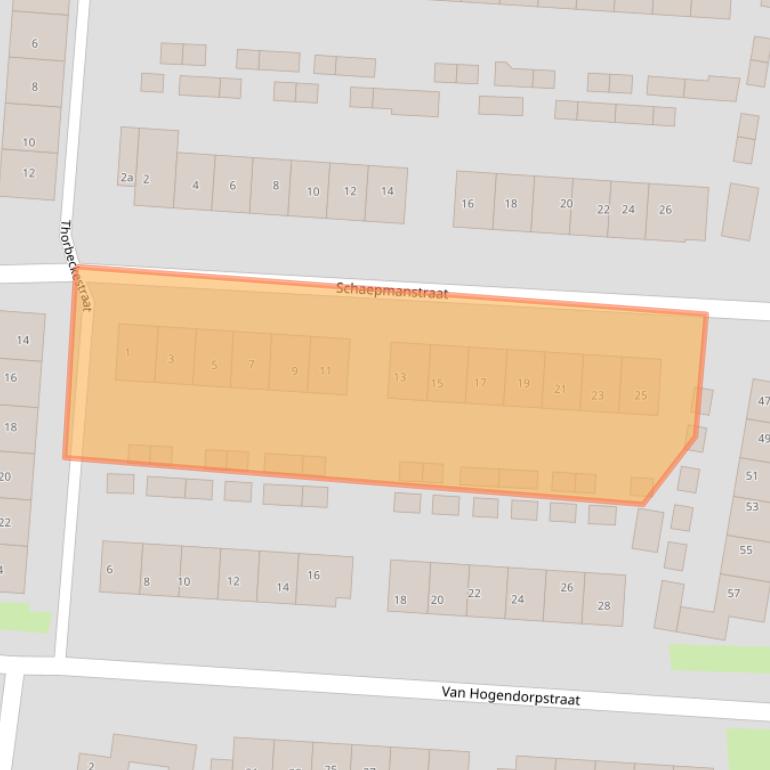 Kaart van postcodegebied 4191HL.