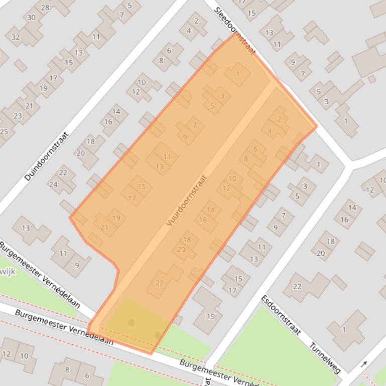 Kaart van postcodegebied 4191KB.