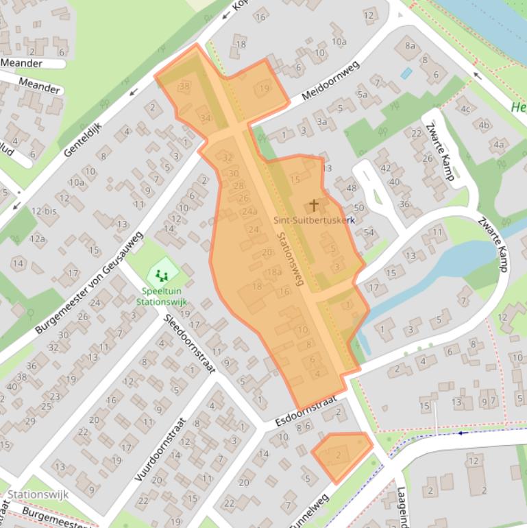 Kaart van postcodegebied 4191KK.