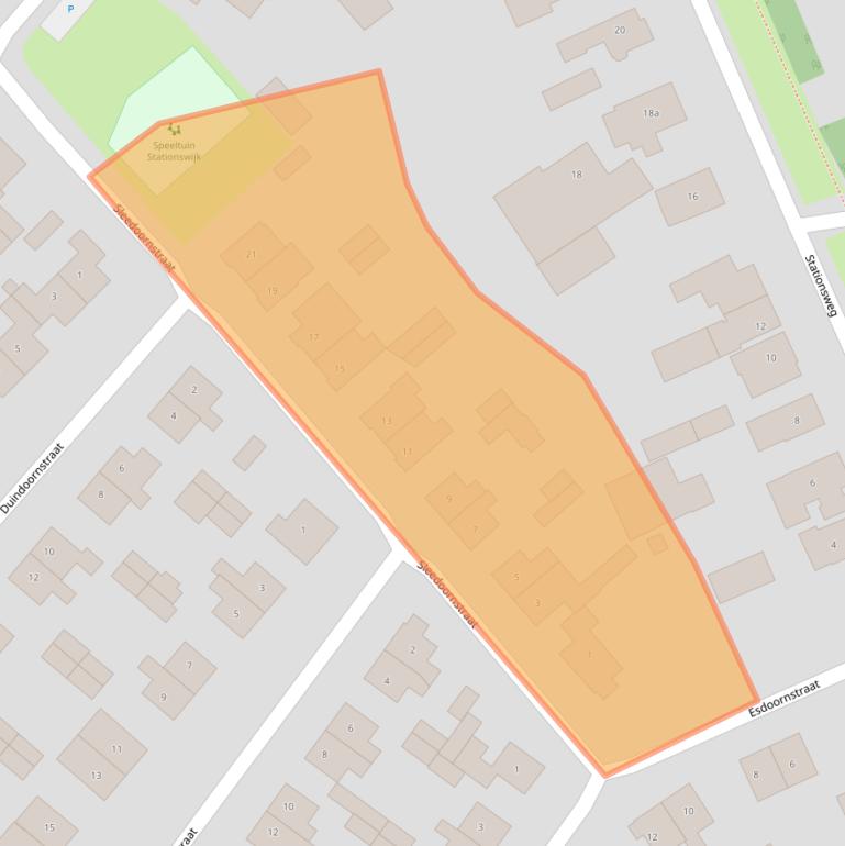 Kaart van postcodegebied 4191KL.