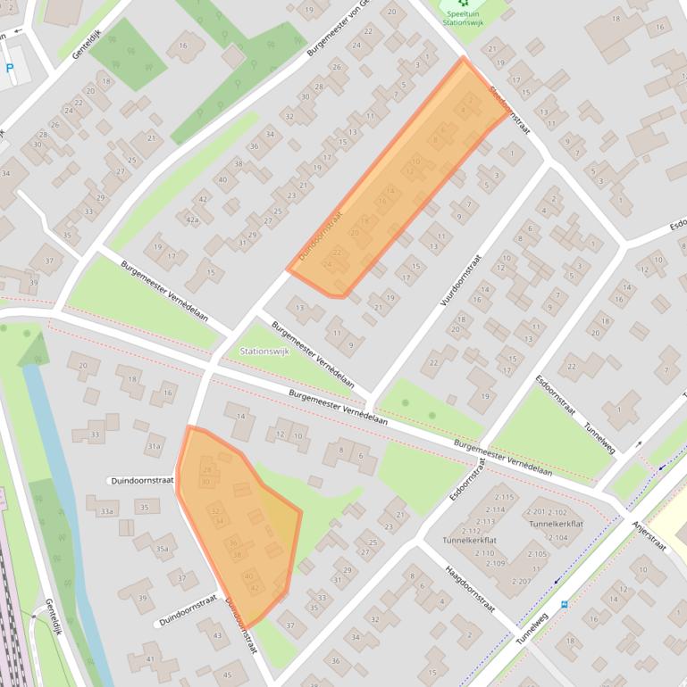 Kaart van postcodegebied 4191KT.