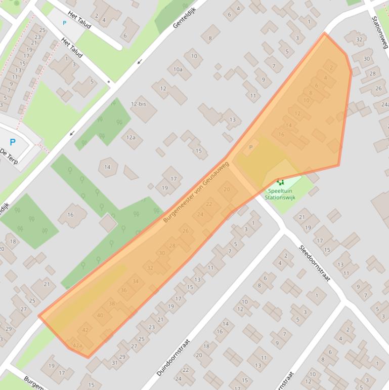 Kaart van postcodegebied 4191KW.