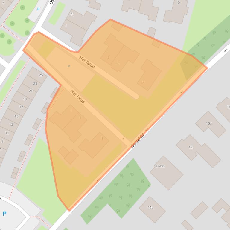 Kaart van postcodegebied 4191LJ.