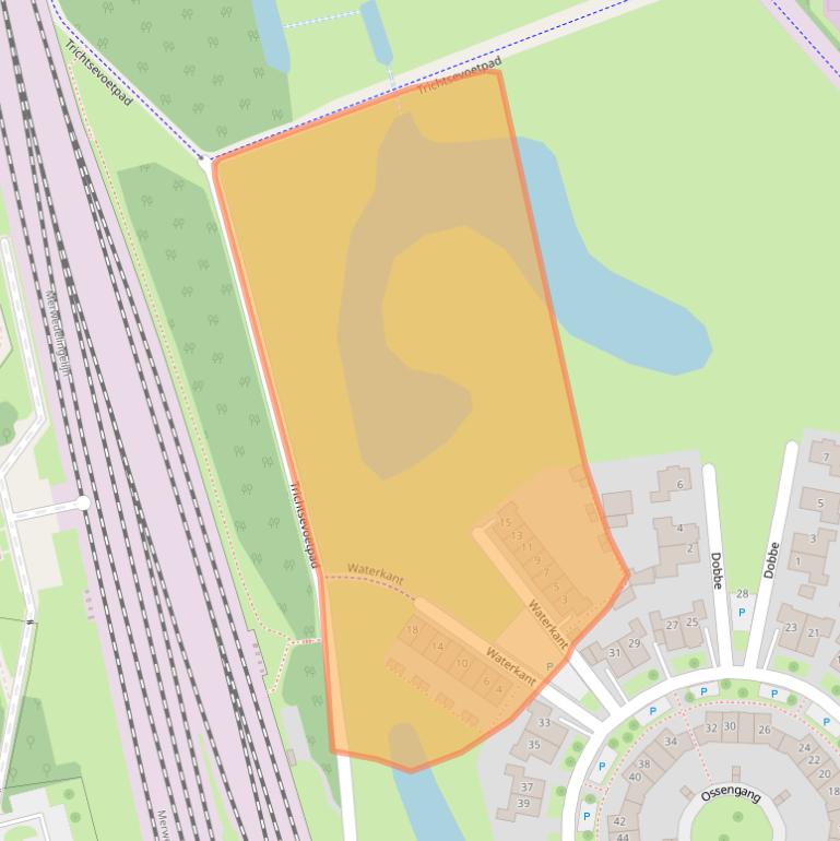 Kaart van postcodegebied 4191LN.