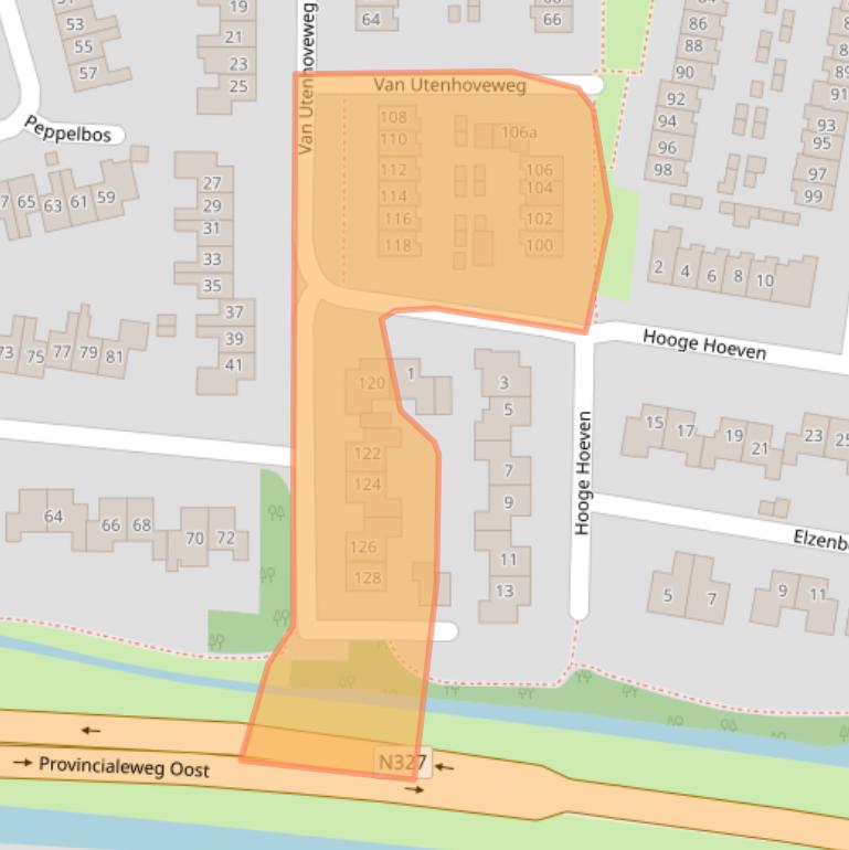 Kaart van postcodegebied 4191MC.