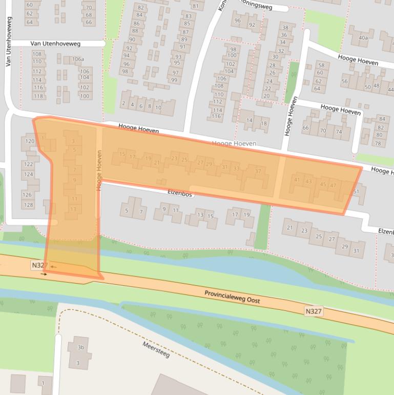 Kaart van postcodegebied 4191MH.