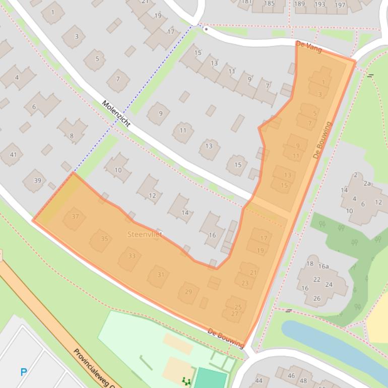 Kaart van postcodegebied 4191TP.