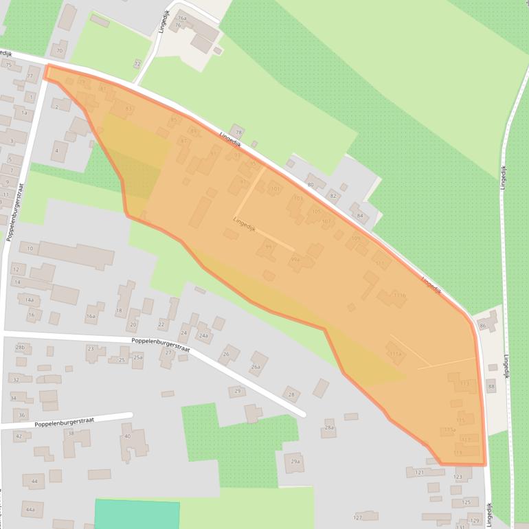 Kaart van postcodegebied 4191VC.