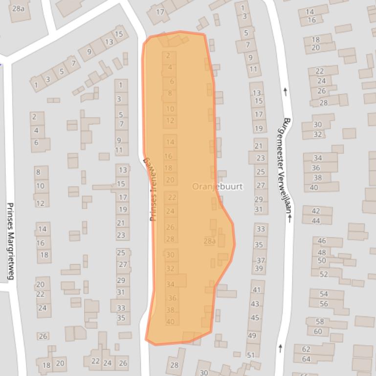Kaart van postcodegebied 4191XC.