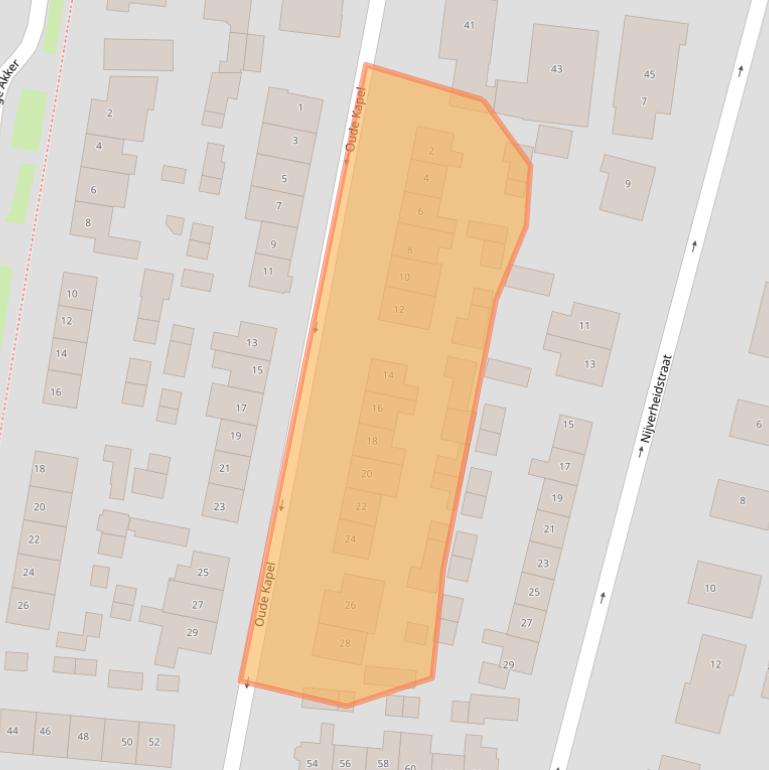 Kaart van postcodegebied 4191XN.