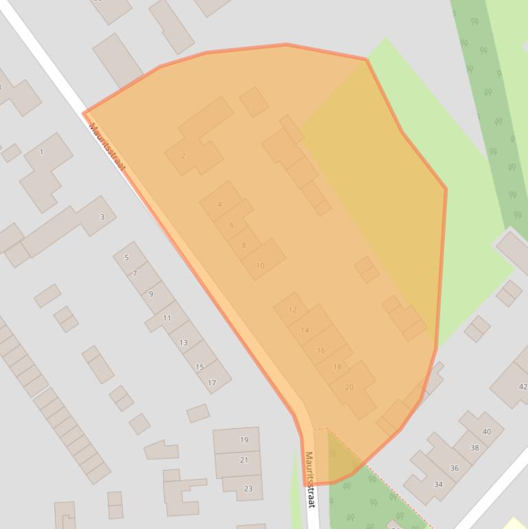 Kaart van postcodegebied 4191ZG.