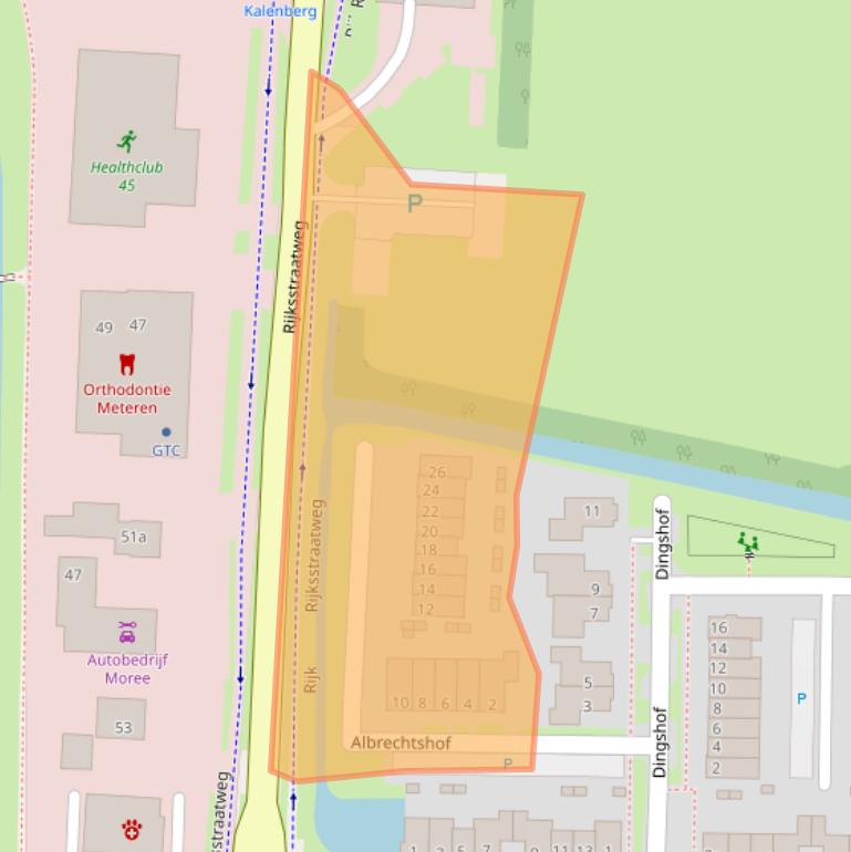 Kaart van postcodegebied 4194AA.