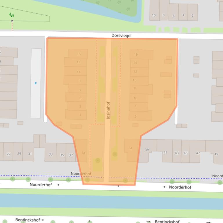 Kaart van postcodegebied 4194AD.
