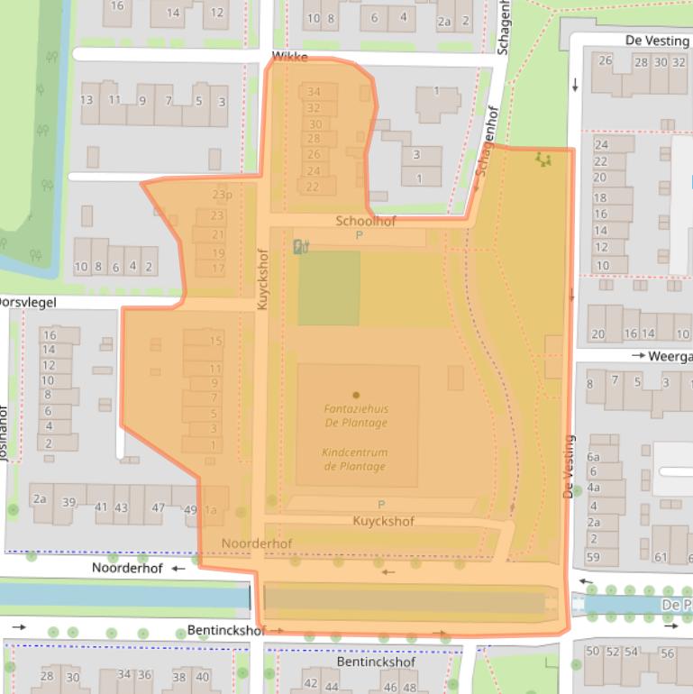 Kaart van postcodegebied 4194AG.