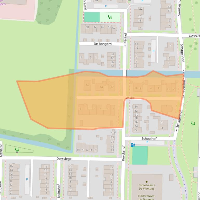 Kaart van postcodegebied 4194AH.