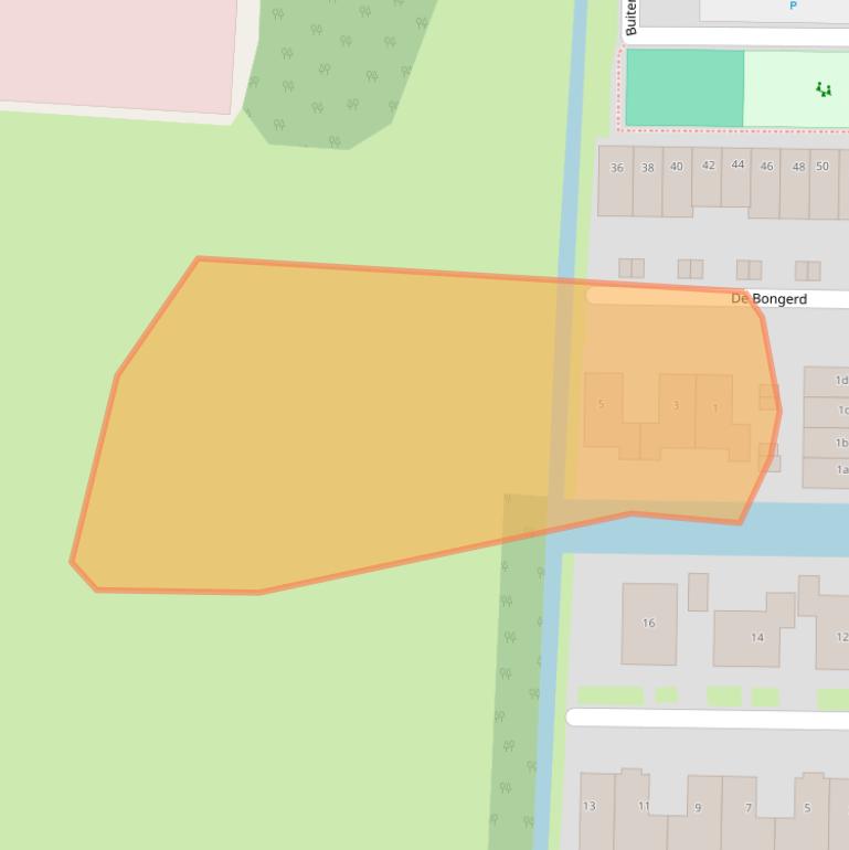 Kaart van postcodegebied 4194AJ.