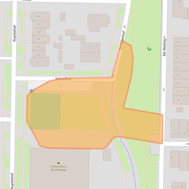 Kaart van postcodegebied 4194AK.