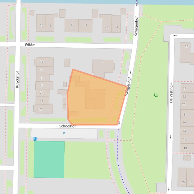 Kaart van postcodegebied 4194AL.