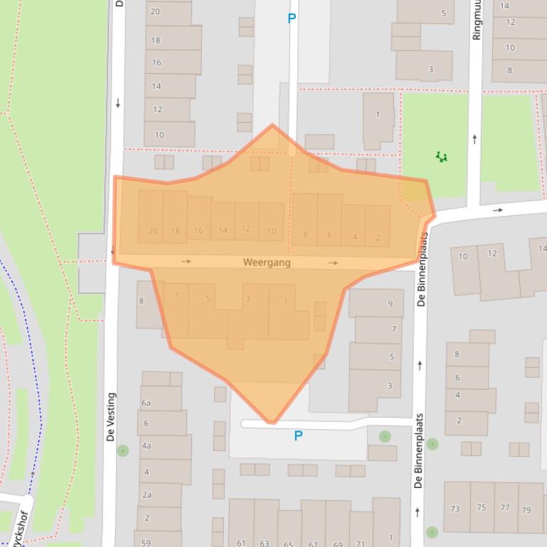 Kaart van postcodegebied 4194AS.