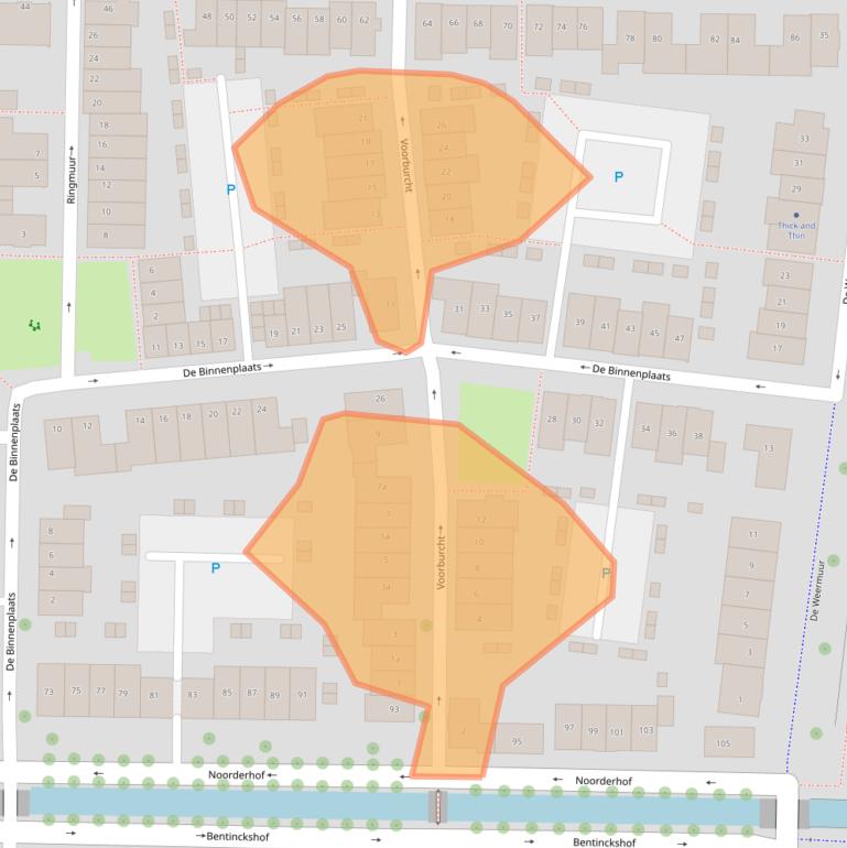 Kaart van postcodegebied 4194AW.