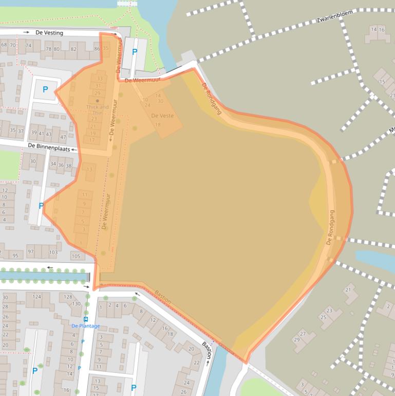 Kaart van postcodegebied 4194AX.